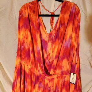 Terra & Sky Crinkle Sundress